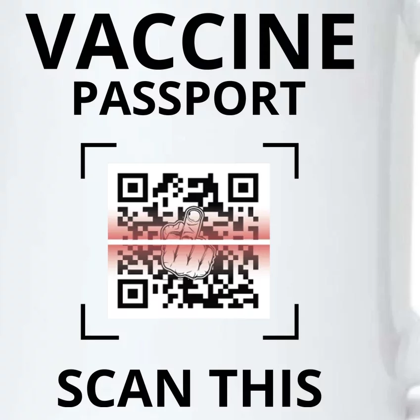 Anti Vaccine Passport Scan This Middle Finger Black Color Changing Mug