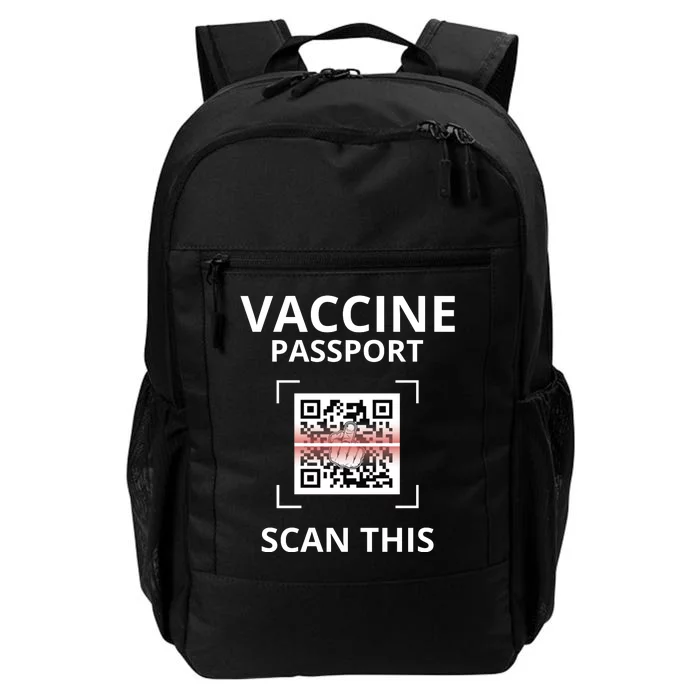 Anti Vaccine Passport Scan This Middle Finger Daily Commute Backpack