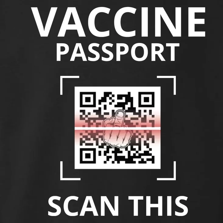 Anti Vaccine Passport Scan This Middle Finger Toddler Hoodie