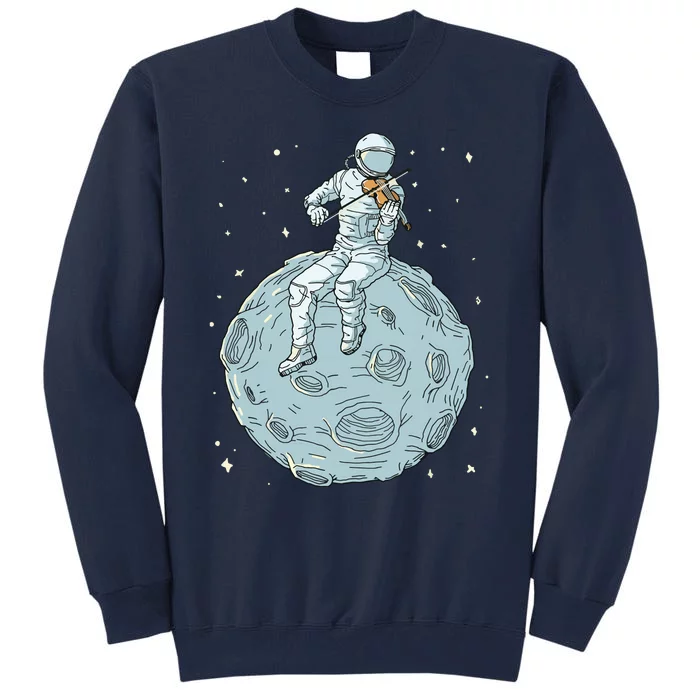 Astronaut Violin Player Violinist Viola Classical Music Tall Sweatshirt