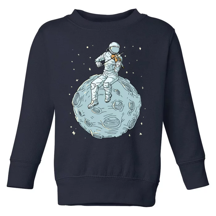 Astronaut Violin Player Violinist Viola Classical Music Toddler Sweatshirt