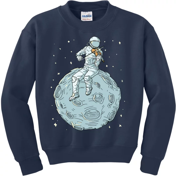 Astronaut Violin Player Violinist Viola Classical Music Kids Sweatshirt