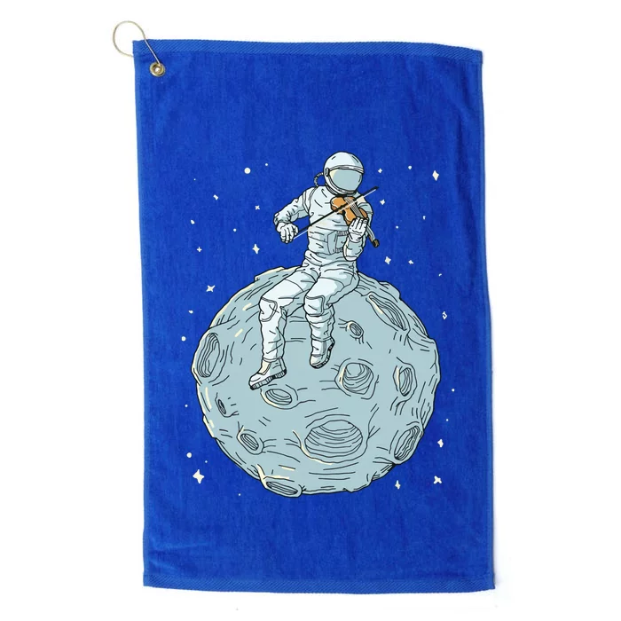 Astronaut Violin Player Violinist Viola Classical Music Platinum Collection Golf Towel