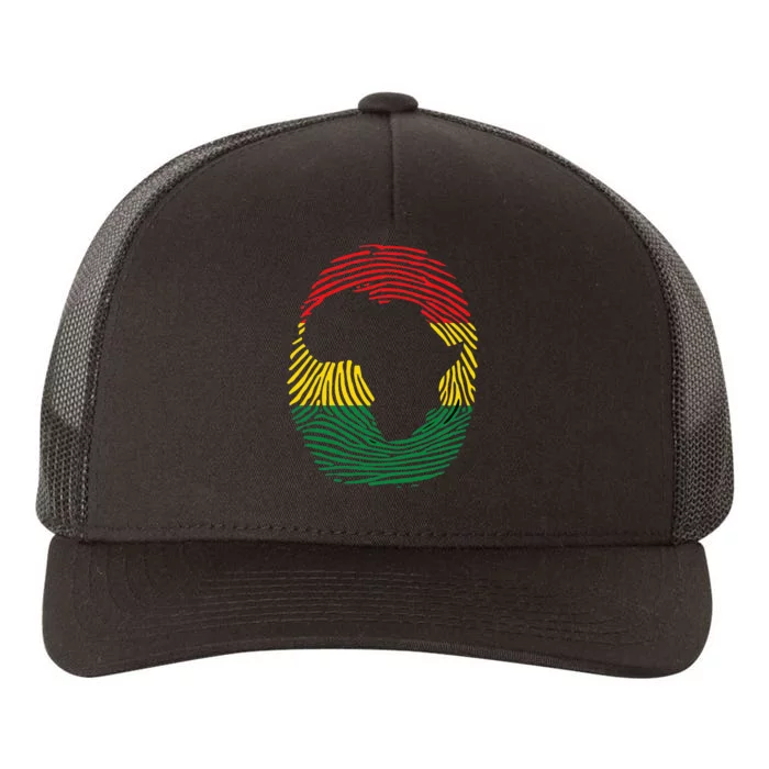 Africa Vintage Retro Map Tanzania Namibia Kenya Yupoong Adult 5-Panel Trucker Hat