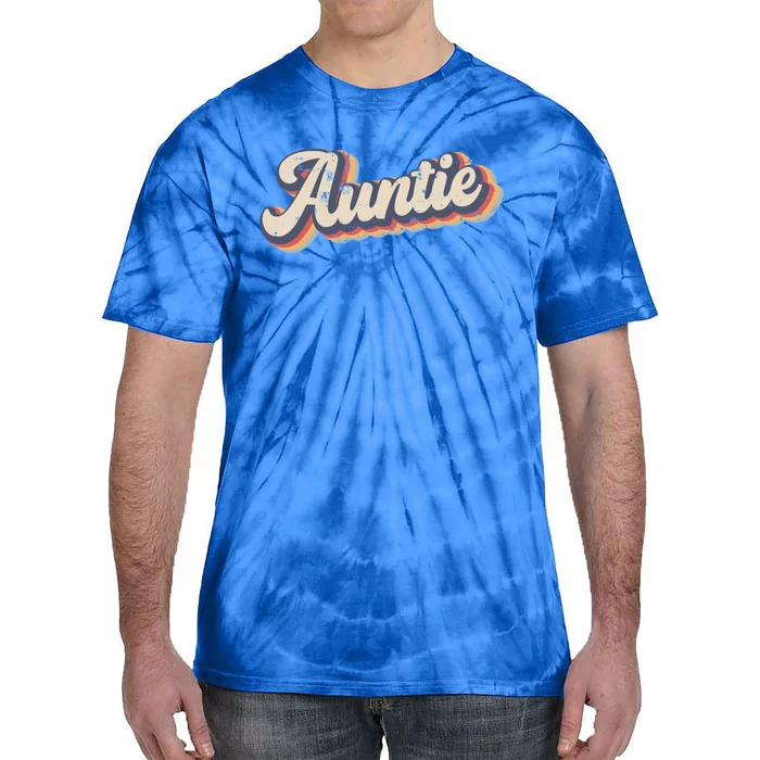 Auntie Vintage Rainbow Gift Tie-Dye T-Shirt