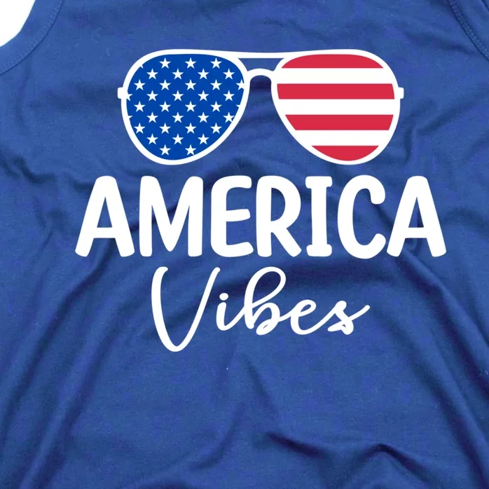 America Vibes Retro American Usa 4th Of July Great Gift Tank Top