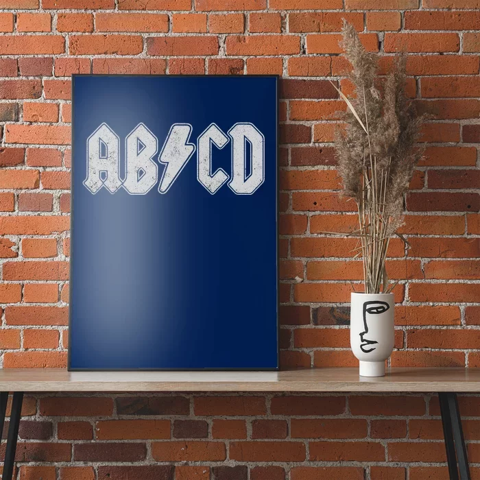 ABCD Vintage Retro Rock Teen Poster