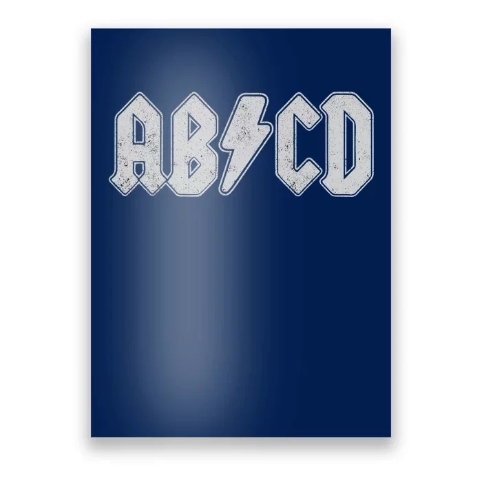 ABCD Vintage Retro Rock Teen Poster