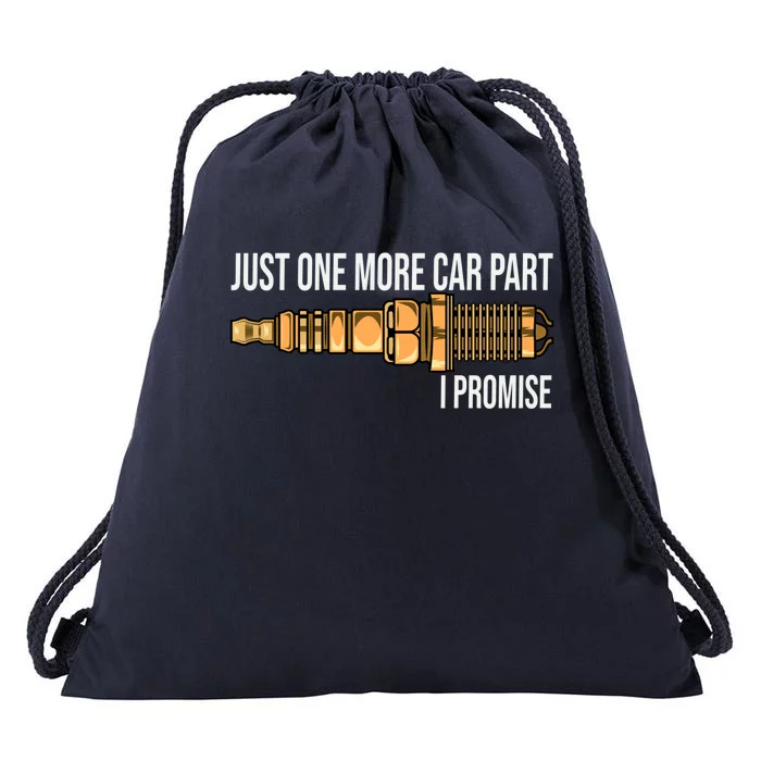 Awesome Vintage Retro Just One More Car Part I Promise Meaningful Gift Drawstring Bag