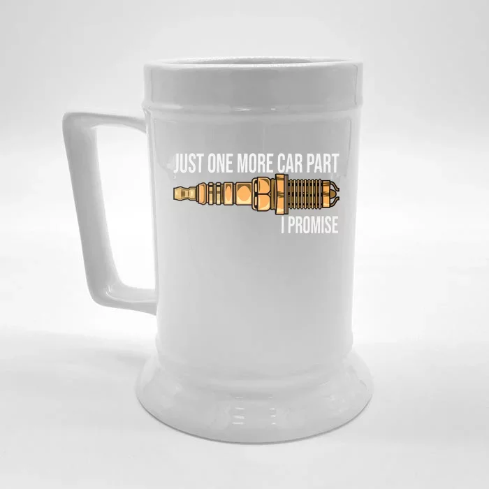 Awesome Vintage Retro Just One More Car Part I Promise Meaningful Gift Front & Back Beer Stein