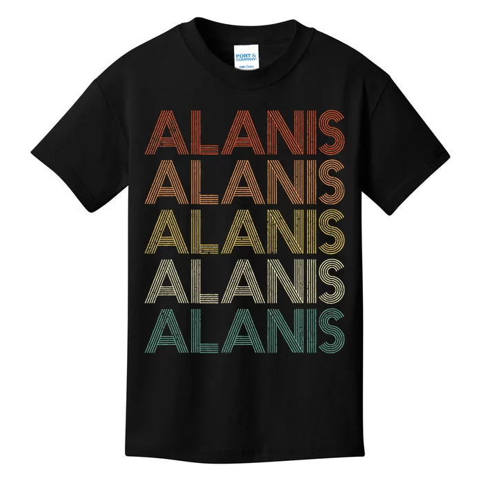 Alanis Vintage Retro Kids T-Shirt