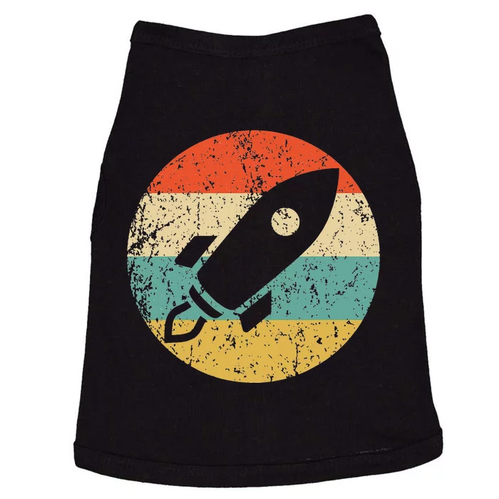 Astronaut Vintage Retro Space Ship Doggie Tank