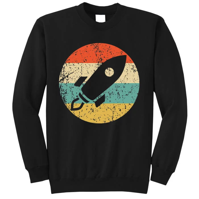 Astronaut Vintage Retro Space Ship Tall Sweatshirt