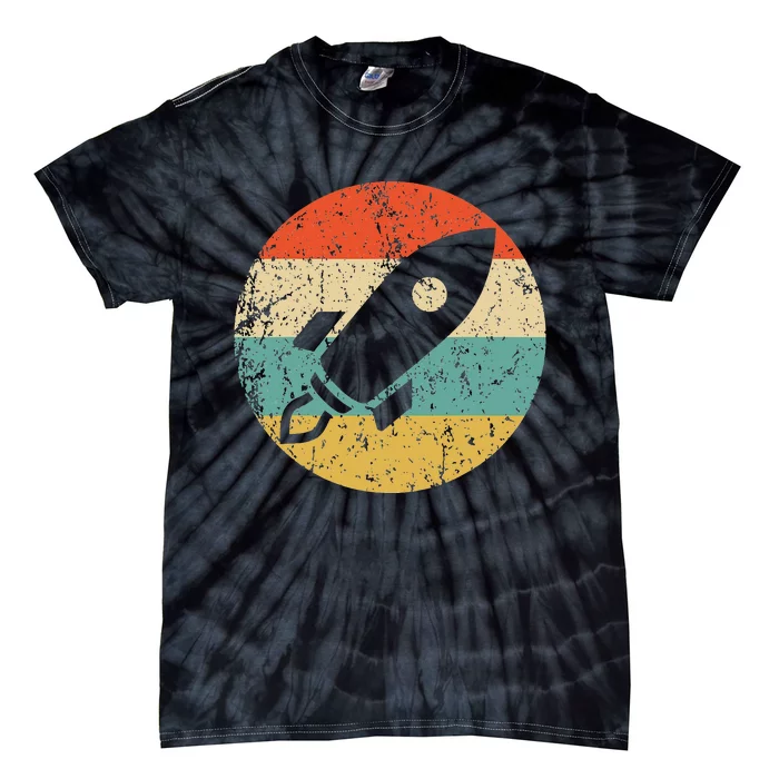 Astronaut Vintage Retro Space Ship Tie-Dye T-Shirt