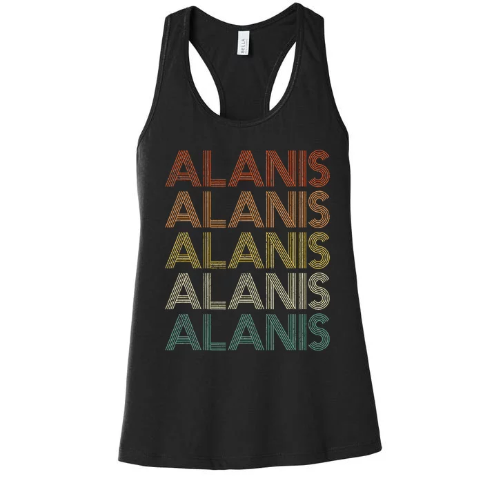 Alanis Vintage Retro Women's Racerback Tank