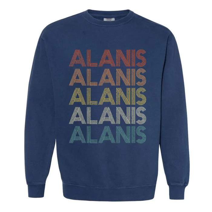 Alanis Vintage Retro Garment-Dyed Sweatshirt