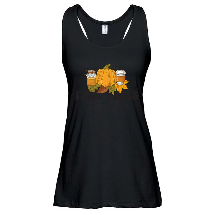 Autumn Vibes Seasonal Print Ladies Essential Flowy Tank