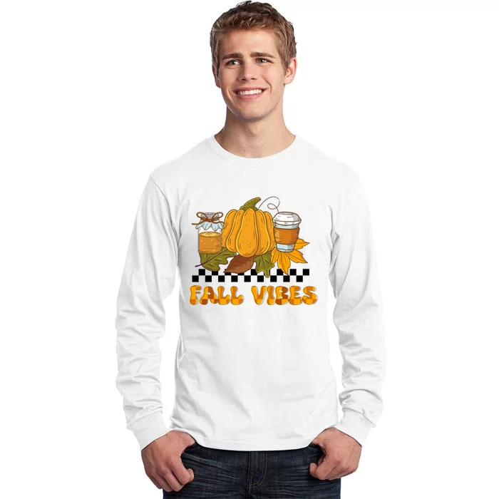 Autumn Vibes Seasonal Graphic Tall Long Sleeve T-Shirt