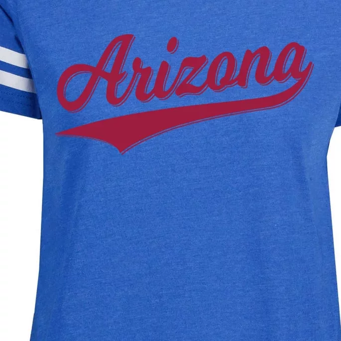 Arizona Varsity Script Classic Sports Jersey State Flag Enza Ladies Jersey Football T-Shirt