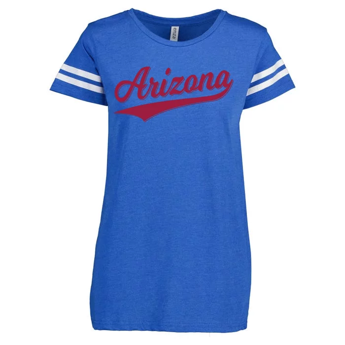 Arizona Varsity Script Classic Sports Jersey State Flag Enza Ladies Jersey Football T-Shirt