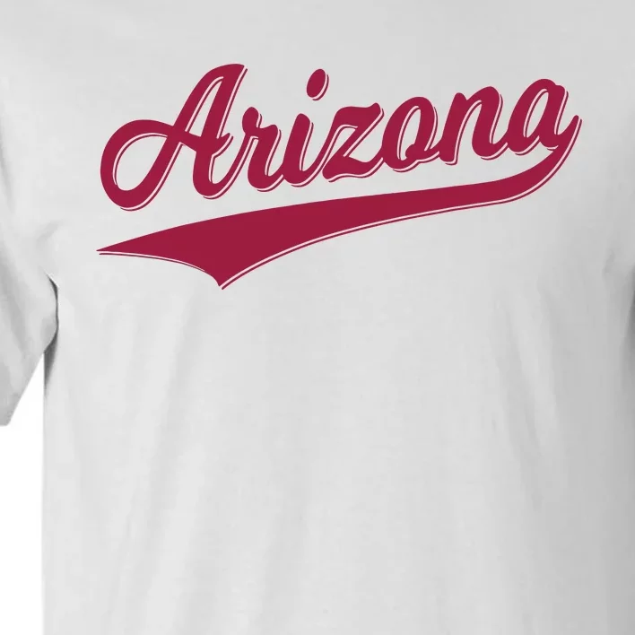 Arizona Varsity Script Classic Sports Jersey State Flag Tall T-Shirt