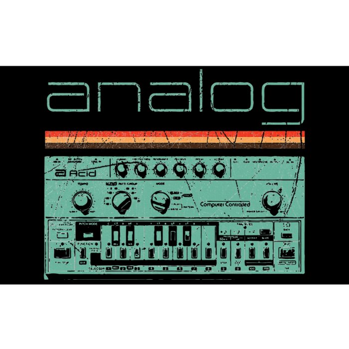 Analog Vintage Synthesizer Bumper Sticker