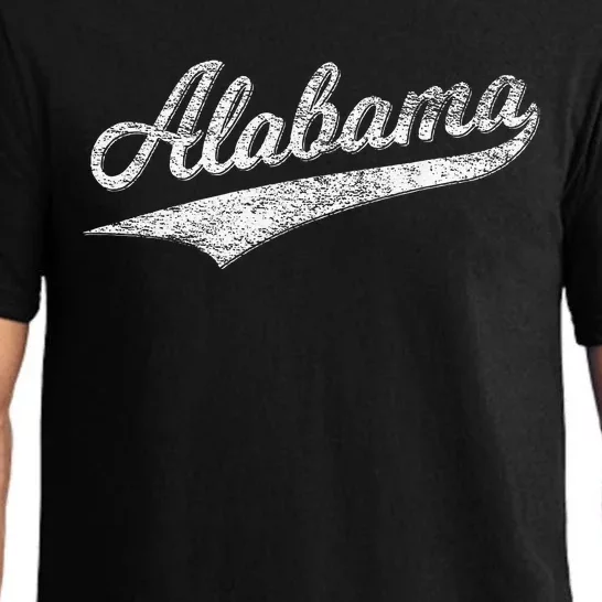 ALABAMA VARSITY SCRIPT CLASSIC SPORTS JERSEY STYLE Pajama Set