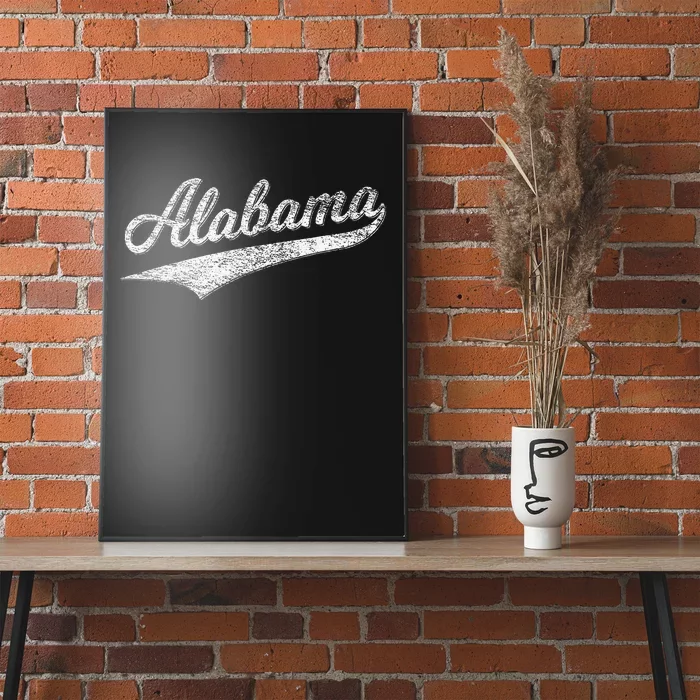 Alabama Varsity Script Classic Sports Jersey Poster