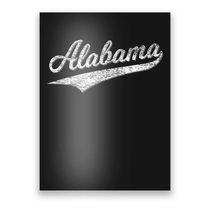 Alabama Varsity Script Classic Sports Jersey Poster