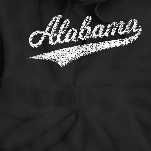 Alabama Varsity Script Classic Sports Jersey Tie Dye Hoodie