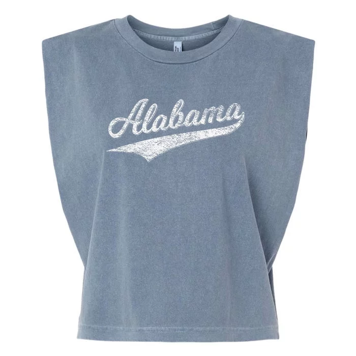 Alabama Varsity Script Classic Sports Jersey Garment-Dyed Women's Muscle Tee