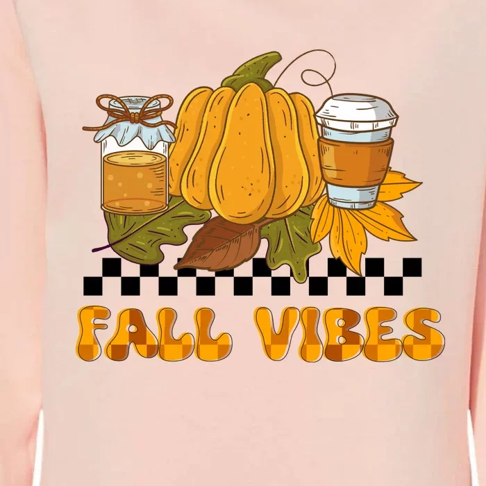 Autumn Vibes Seasonal Graphic Womens California Wash Sweatshirt