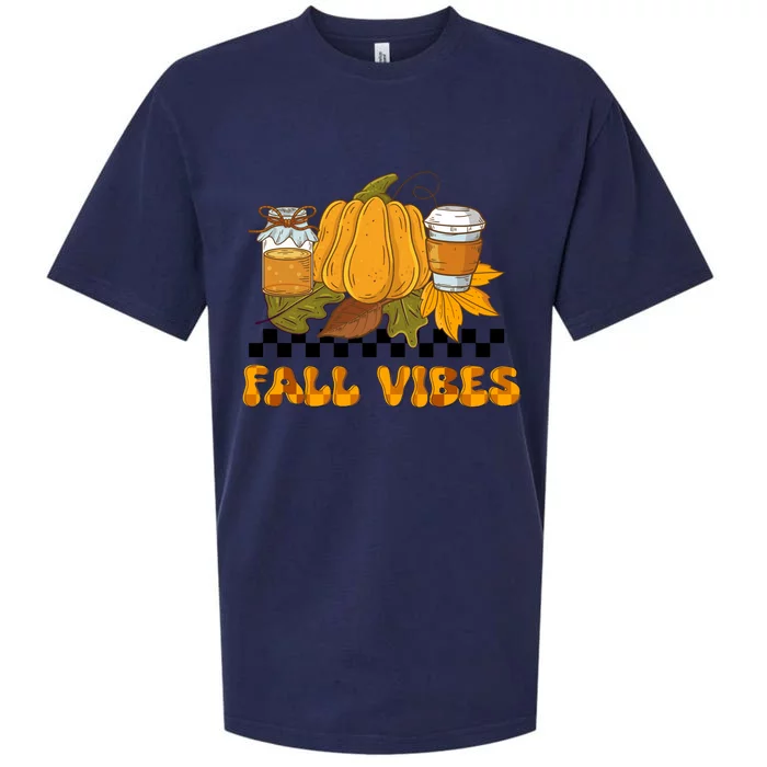 Autumn Vibes Seasonal Graphic Sueded Cloud Jersey T-Shirt