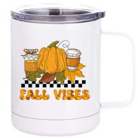 Autumn Vibes Seasonal Graphic 12 oz Stainless Steel Tumbler Cup