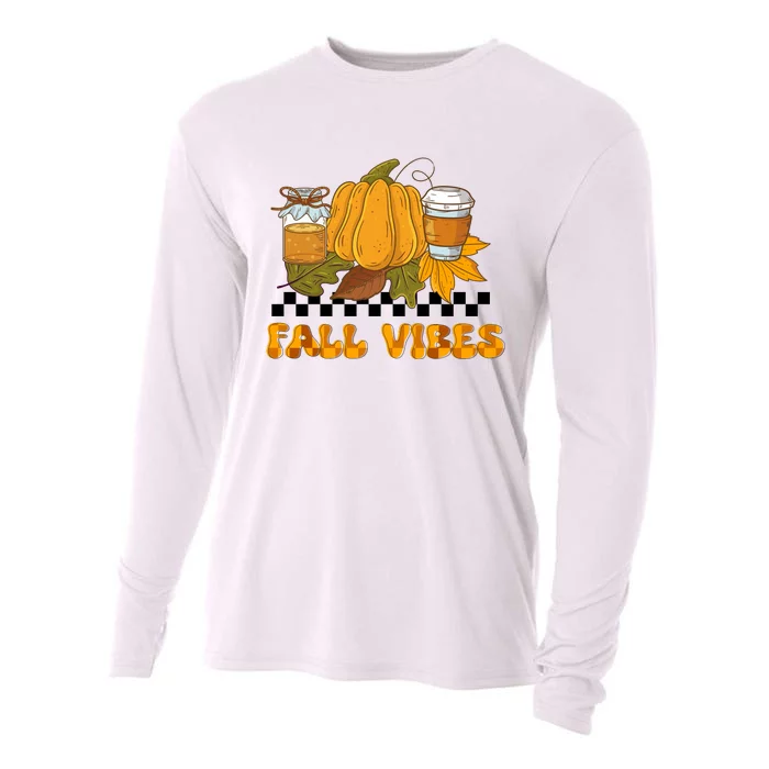 Autumn Vibes Seasonal Graphic Cooling Performance Long Sleeve Crew