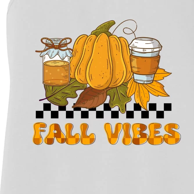 Autumn Vibes Seasonal Graphic Women's Racerback Tank