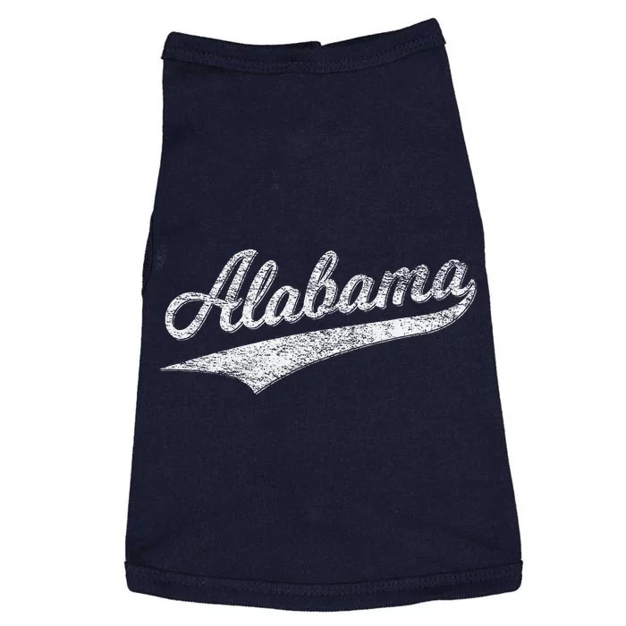 Alabama Varsity Script Classic Sports Jersey Style Doggie Tank