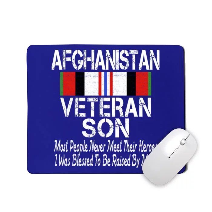 Afghanistan Veteran Son Gift Raised By My Hero Meaningful Gift Mousepad