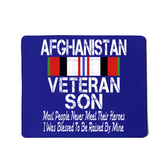 Afghanistan Veteran Son Gift Raised By My Hero Meaningful Gift Mousepad