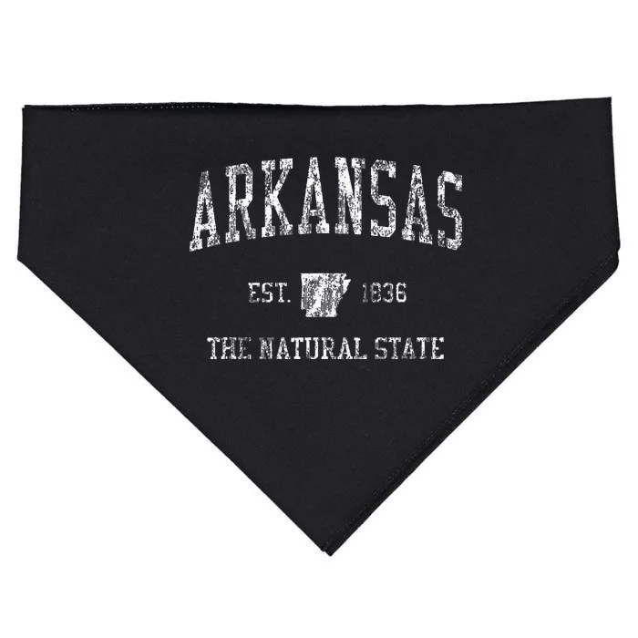 Arkansas Vintage Sports Design Arkansan USA-Made Doggie Bandana