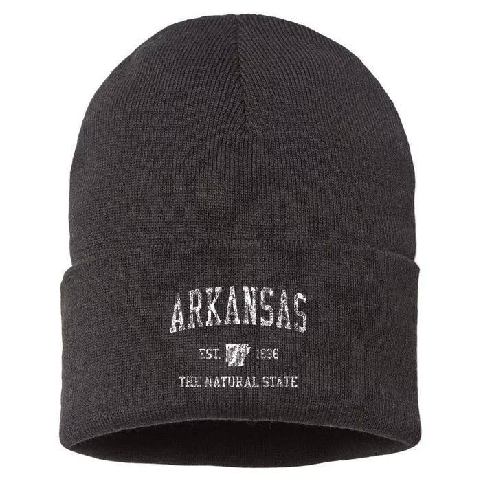 Arkansas Vintage Sports Design Arkansan Sustainable Knit Beanie