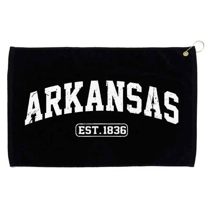 Arkansas Vintage State Athletic Style Grommeted Golf Towel