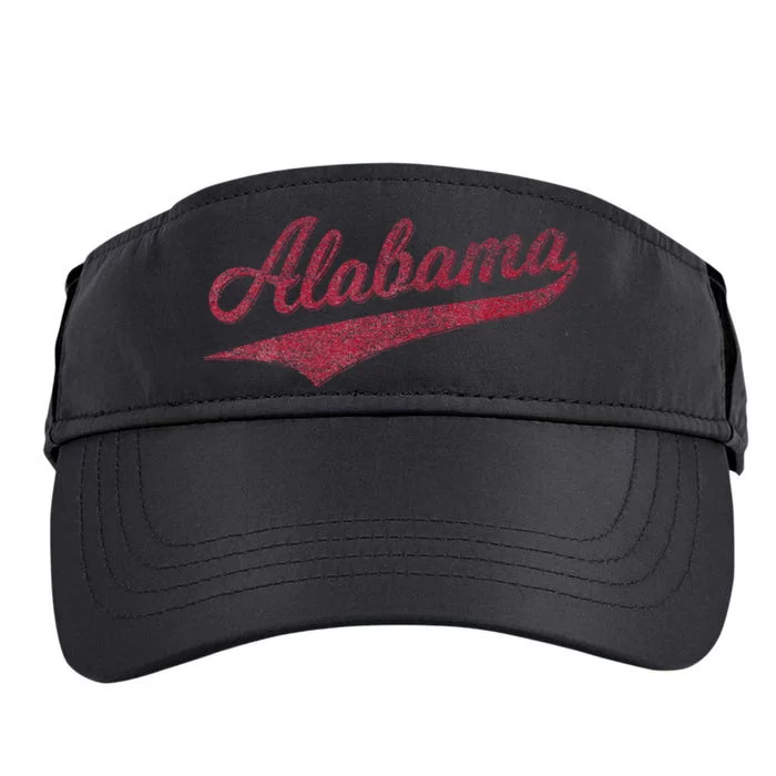 Alabama Varsity Script Classic Sports Jersey Style Adult Drive Performance Visor