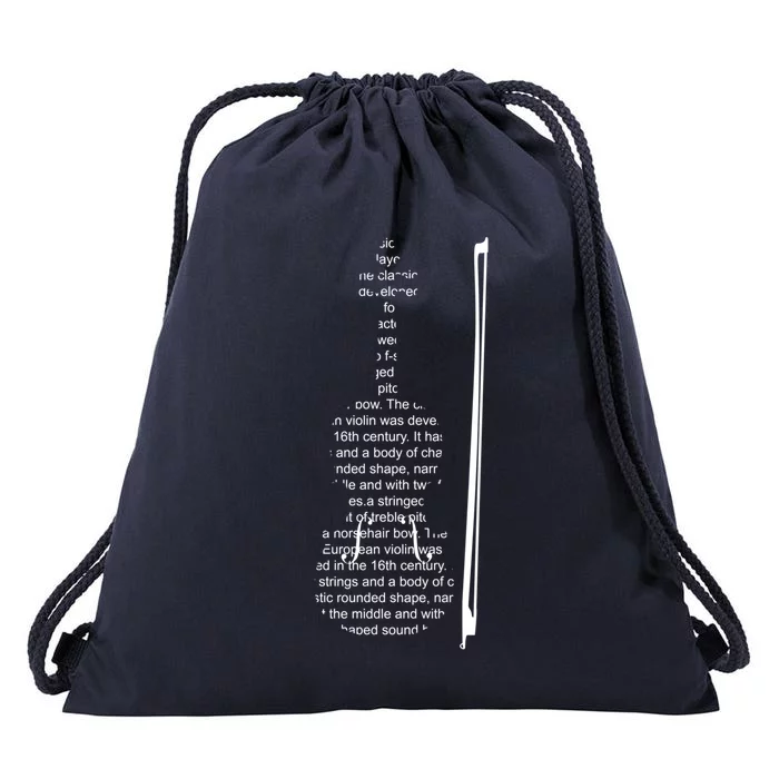 Awesome Violin String Musical Instrut Gift Drawstring Bag