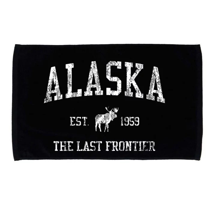 Alaska Vintage Sports Design Alaskan Moose Microfiber Hand Towel