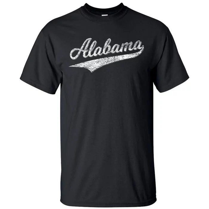 Alabama Varsity Script Classic Sports Jersey Style Tall T-Shirt