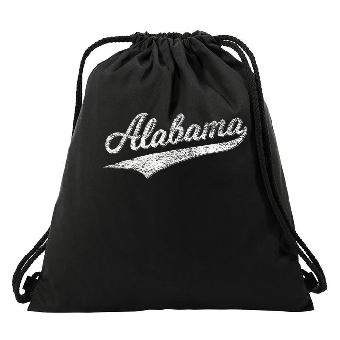 Alabama Varsity Script Classic Sports Jersey Style Drawstring Bag