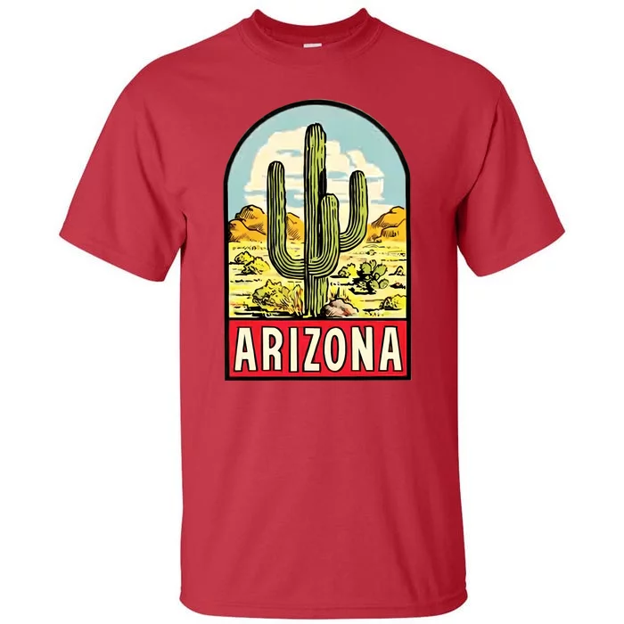 Arizona Vintage Travel Decal Tall T-Shirt