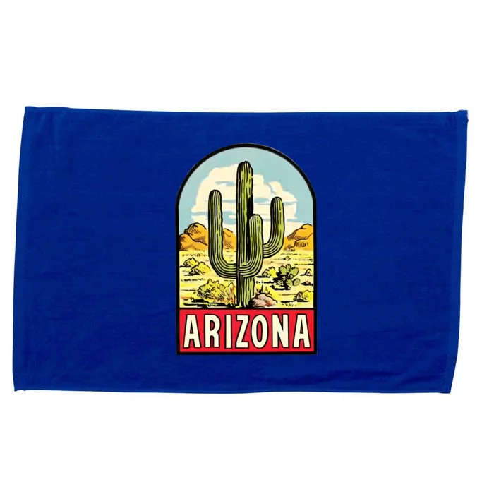 Arizona Vintage Travel Decal Microfiber Hand Towel