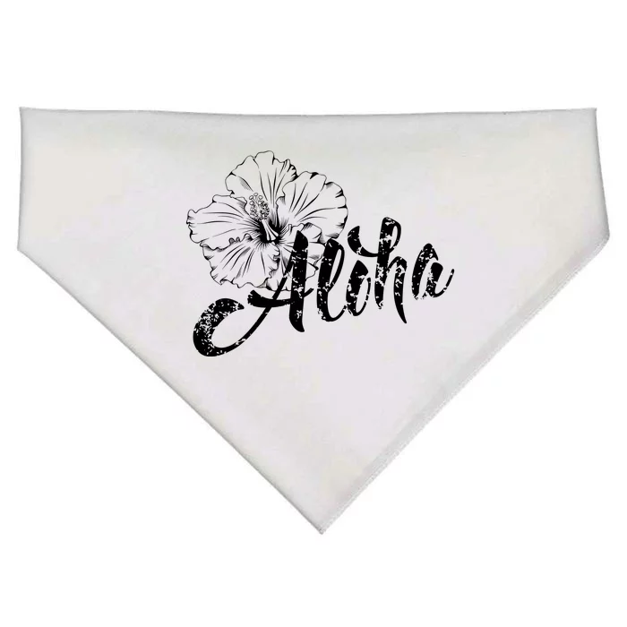 Aloha Vintage Tropical Hawaii USA-Made Doggie Bandana